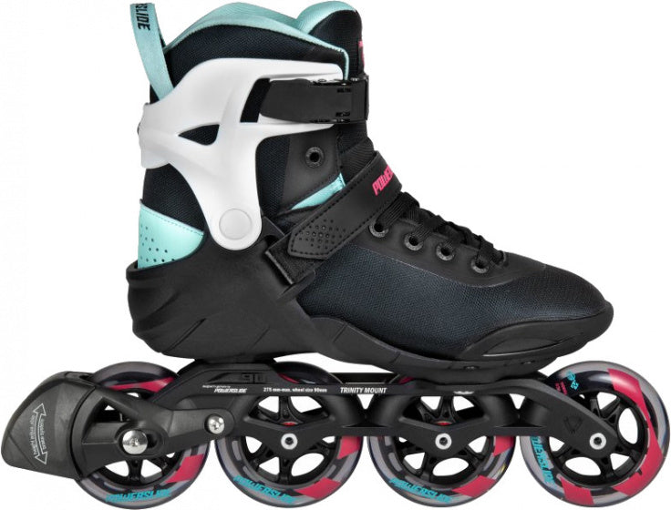 Powerslide en ligne patins Radon Teal 90 Softboat 83a Black Mt 38