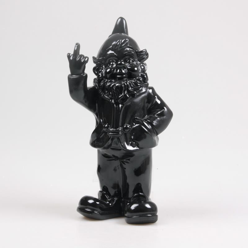 Stoobz design stoobz gnome va te faire foutre noir 16x32cm