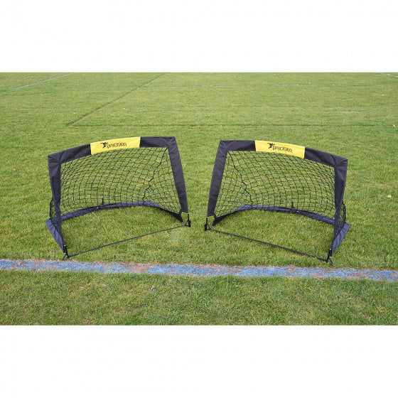 Trainage de précision Mini buts de football 91,4 cm Polyester noir 2 pièces