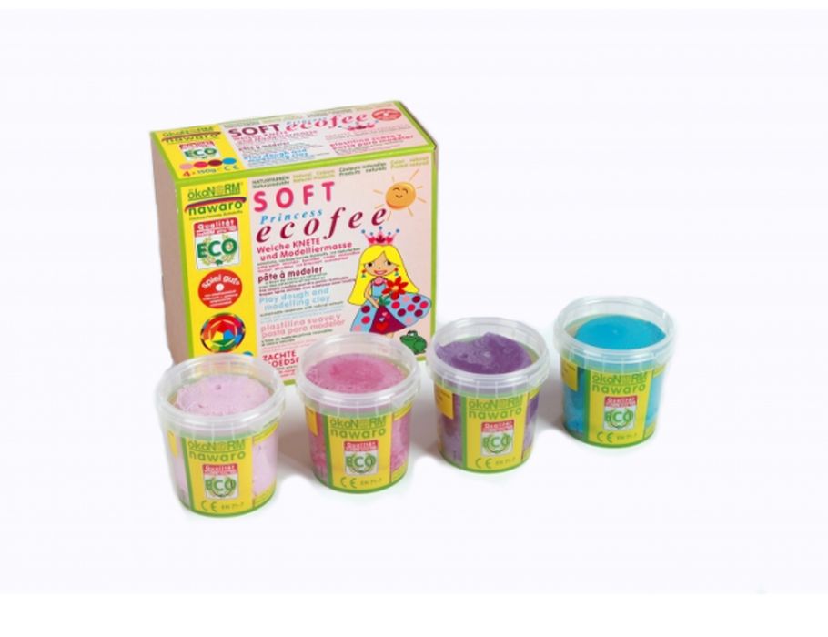 Pâte à modeler Ökonorm - princesse - 4 pièces
