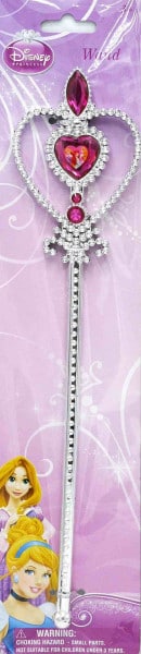 Bâton de fée Jonotoys de la princesse Disney en rose ou bleu de 32 cm de long