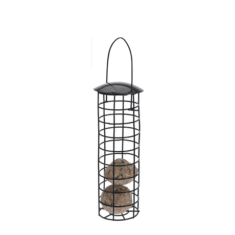 Pro support de mangeoire à oiseaux de jardin métal ø7x31,5cm noir