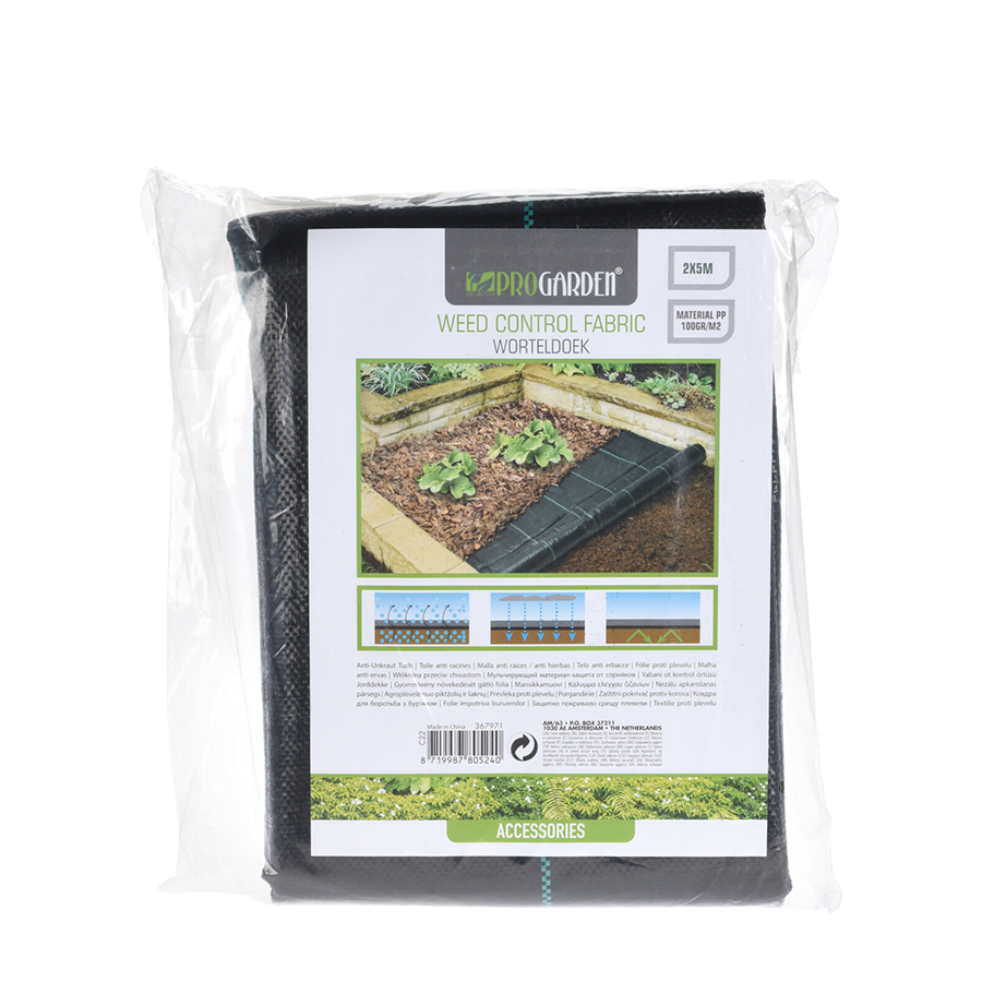 Tissu anti-racine progresque 2x5 m noir