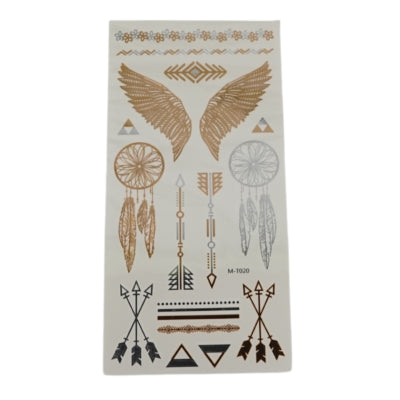 Set de tatouage métallique 21 cm | 72 pièces