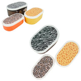 Boîte à lunch enfants ovale 3 assortis lot de 3 | 10 pièces