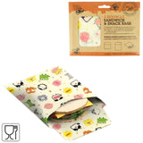 Tala sandwich et sacs à sandwich en cire d'abeille 21 cm lot de 2 | 12 pièces