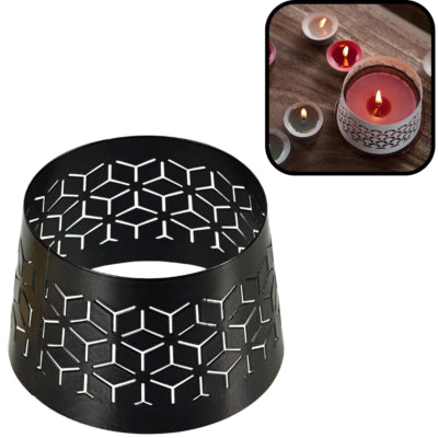 Bouchon Spaas (r) pour bougies géométrique noir 8,5 cm | 36 pièces