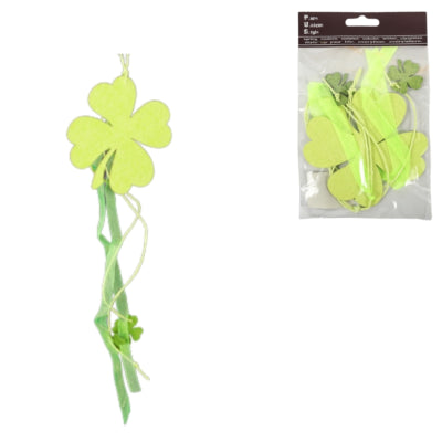 Pendentif trèfle à quatre feuilles vert 40 cm | 32 pièces