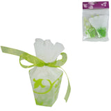 Emballage cadeau Miss France vert 5 cm lot de 6 | 24 pièces