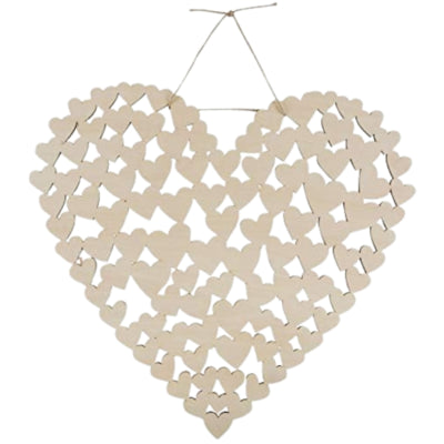 Livre d'or coeur 47 cm | 24 pièces