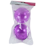 Pendentif boule Miss France violet 10 cm lot de 2 | 24 pièces
