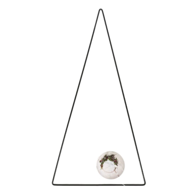 Décoration arbre métal noir 39 cm | 24 pièces