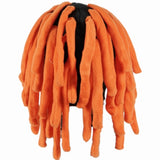 Chapeau noir aux cheveux orange 40 cm | 12 pièces