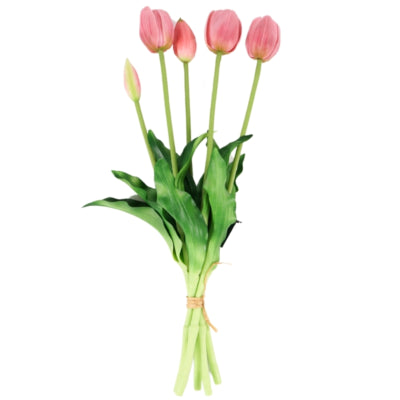 Bouquet de tulipes artificielles 39 cm 5 pièces | 12 pièces