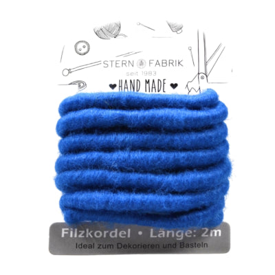 Stern fabrik cordon en feutre bleu cobalt 2 m | 36 pièces