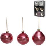Xmas by mooss xmas by moos Boules de Noël rose 8 cm 6 pièces | 12 pièces