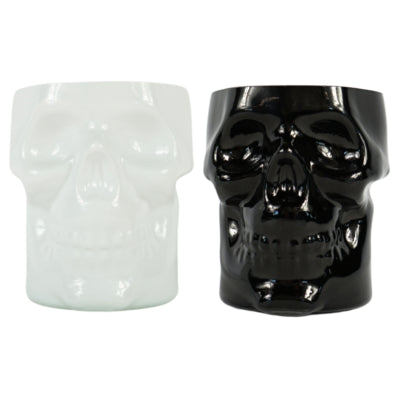 Photophore tête de mort 10 cm 2 assortis | 10 pièces