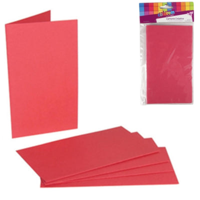 Cartes de menu fuchsia 17 cm 5 pièces | 24 pièces