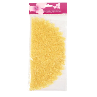 Emballage cadeau tulle jaune 24 cm 6 pièces | 24 pièces