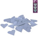 Confettis coeur bleu 100 g | 24 pièces