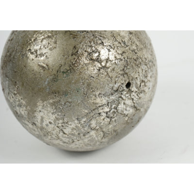 Boule décorative gris métallisé 12 cm | 12 pièces