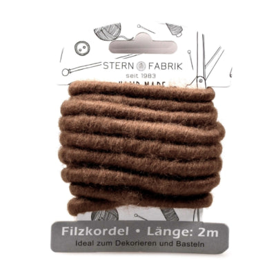 Stern fabrik cordon en feutre marron 2 m | 36 pièces
