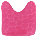 Tapis de toilette fuchsia microfibre 50 x 50 cm | 16 pièces