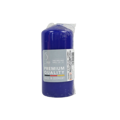 Bougie pilier Gala bleue 5,8 x 12,5 cm | 24 pièces