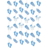 Amscan décoration à suspendre baby shower garçon 210 cm | 24 pièces