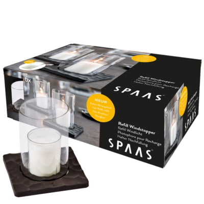 Photophore Spaas (r) pour recharges Windstopper 11,5 cm 6 pièces | 3 pièces