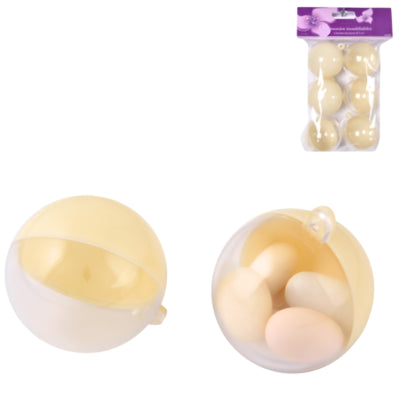 Pendentif boule diy crème lot de 6 | 32 pièces