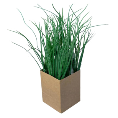 Plante artificielle en herbe en sachet kraft 28 cm | 12 pièces