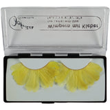 Jofrika cosmétiques cils artificiels plumes jaune 9,5 cm b-choice ve500 | 50 pièces