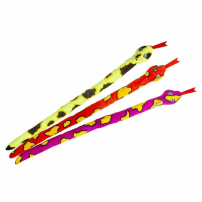 Peluche serpent 74 cm 3 assortis | 12 pièces