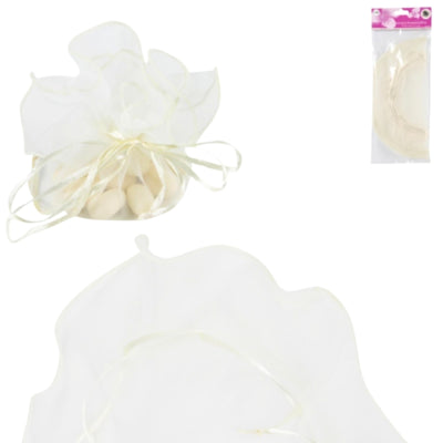 Emballage cadeau tulle ivoire 10 pièces | 24 pièces