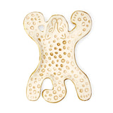 Bol décoratif léopard blanc 13cm
