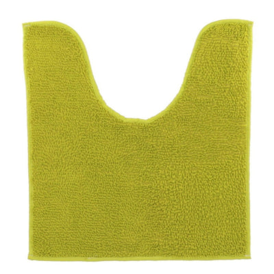 Tapis de toilette en polyester vert anis 45 x 50 cm | 6 pièces