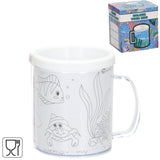 Colorez votre propre tasse d'animaux marins 250 ml | 36 pièces