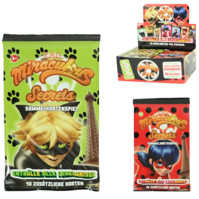 Booster de cartes de collection Miraculous lot allemand de 10 | 96 pièces