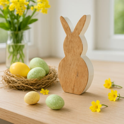 No brand bois de lièvre blanc 18 cm | 6 pièces
