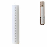 No brand Bougie de l'Avent de Noël blanc senza 25 cm | 6 pièces