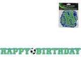 Amscan guirlande de lettres joyeux anniversaire football 135 cm | 24 pièces