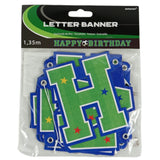 Amscan guirlande de lettres joyeux anniversaire football 135 cm | 24 pièces