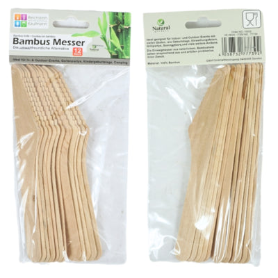 Couteaux en bambou 16,5 cm 12 pièces | 24 pièces