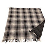 Prenez un plaid pique-nique polyback noir et blanc 160 x 160 cm | 10 pièces