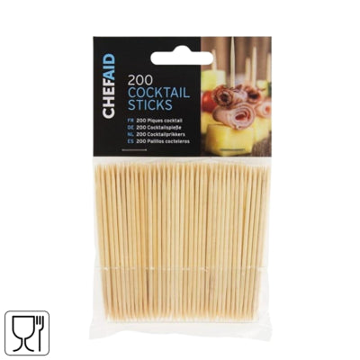 Bâtonnets à cocktail naturels 200 pièces | 48 pièces
