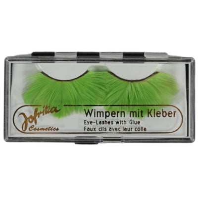 Jofrika cosmétiques cils artificiels plumes vert 9,5 cm b-choice ve500 | 50 pièces