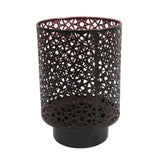 Lanterne Casablanca noir violet 20 cm | 4 pièces