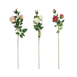 No brand roses de fleurs artificielles 79 cm 3 assorties | 4 pièces