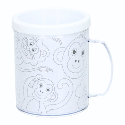 Coloriez vos propres animaux en tasse 250 ml | 36 pièces